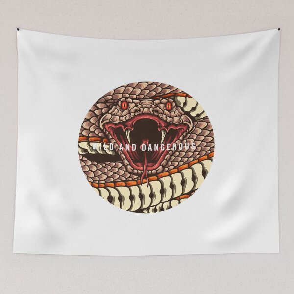 Item preview, Wild & Dangerous Snake Animal Print T-Shirt designed and sold by Oles Bielienkyi.
