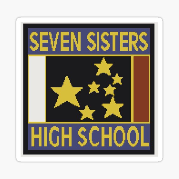 "Seven Sisters High School" Sticker by TatsuyoDragneel Redbubble