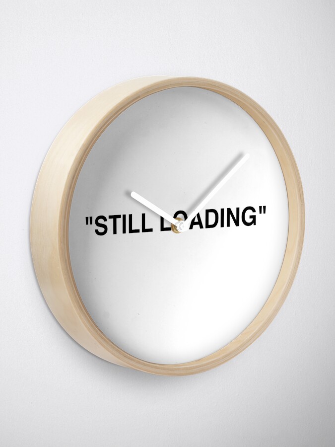 STILL LOADING Off by Ikea by Abloh" Clock by Syteez | Redbubble
