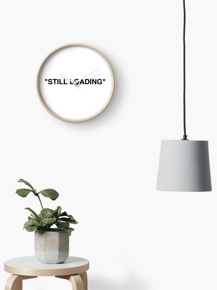 STILL LOADING Off by Ikea by Abloh" Clock by Syteez | Redbubble