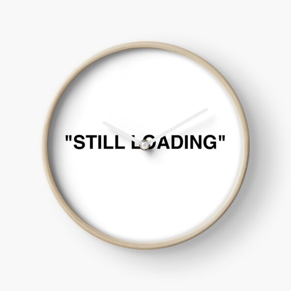 "STILL LOADING Off white by Ikea Virgil Abloh" Clock by | Redbubble