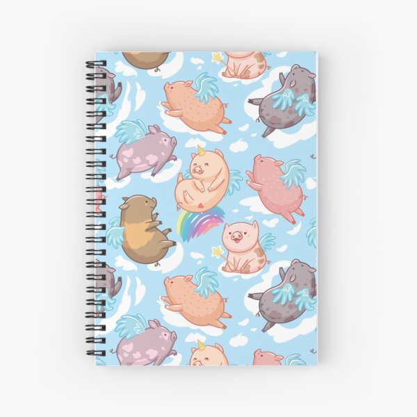 Unipiggy with friends Spiral Notebook