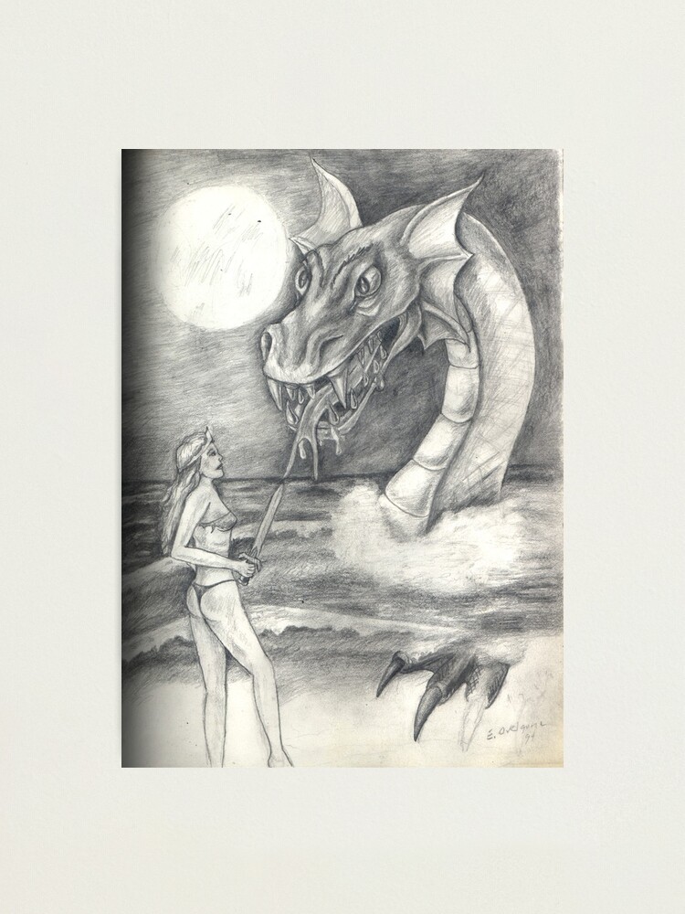 Alternate view of Dragon On Subconcious Shores Photographic Print