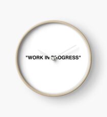 "WORK IN PROGRESS" Off white by Ikea by Virgil Abloh Clock