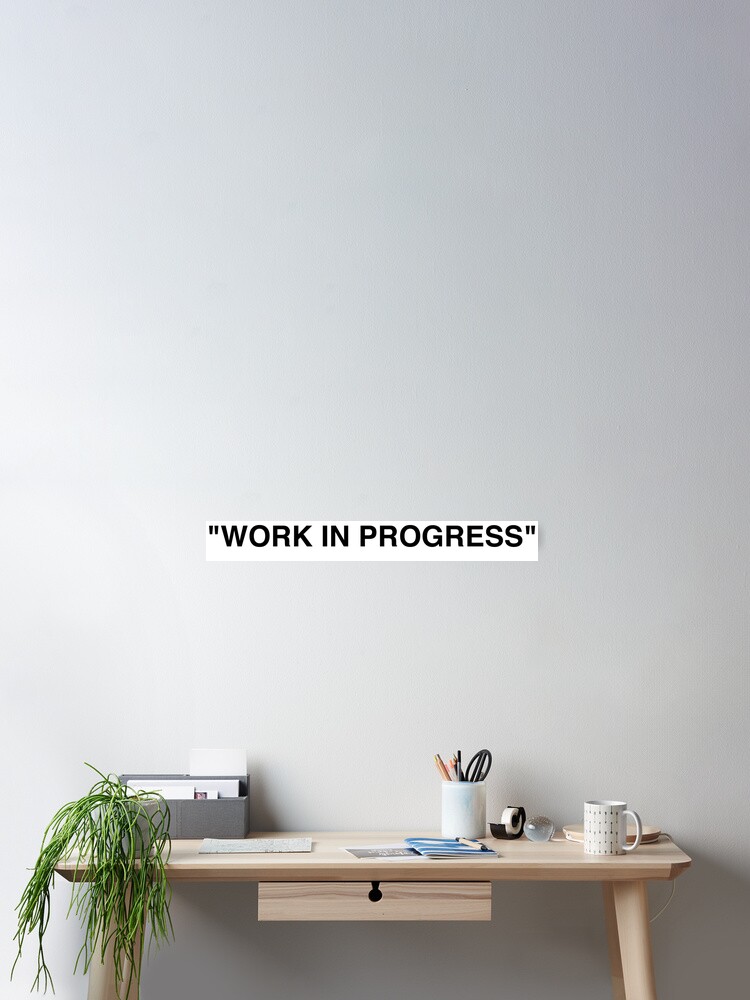 Work In Progress Off White By Ikea By Virgil Abloh Poster By