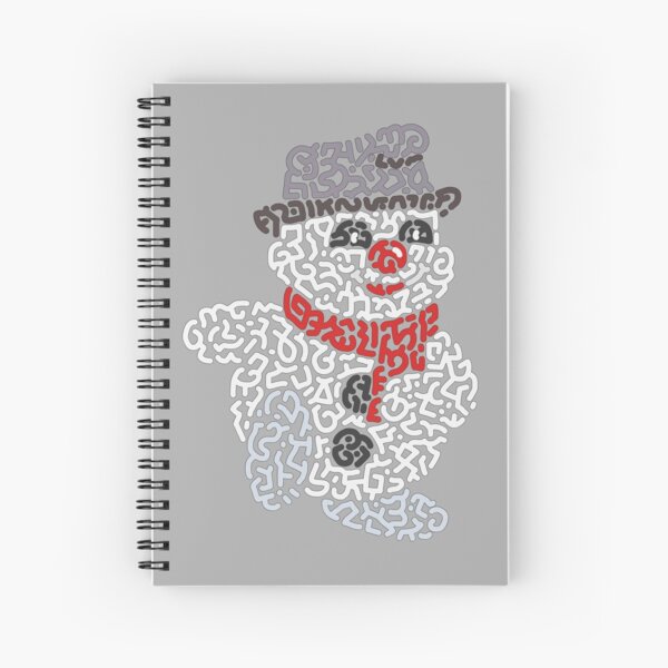 "Bouli" the Snowman Spiral Notebook