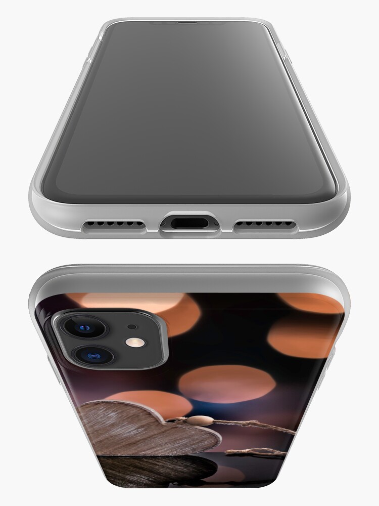 Alternate view of Love heart reflections iPhone Case & Cover