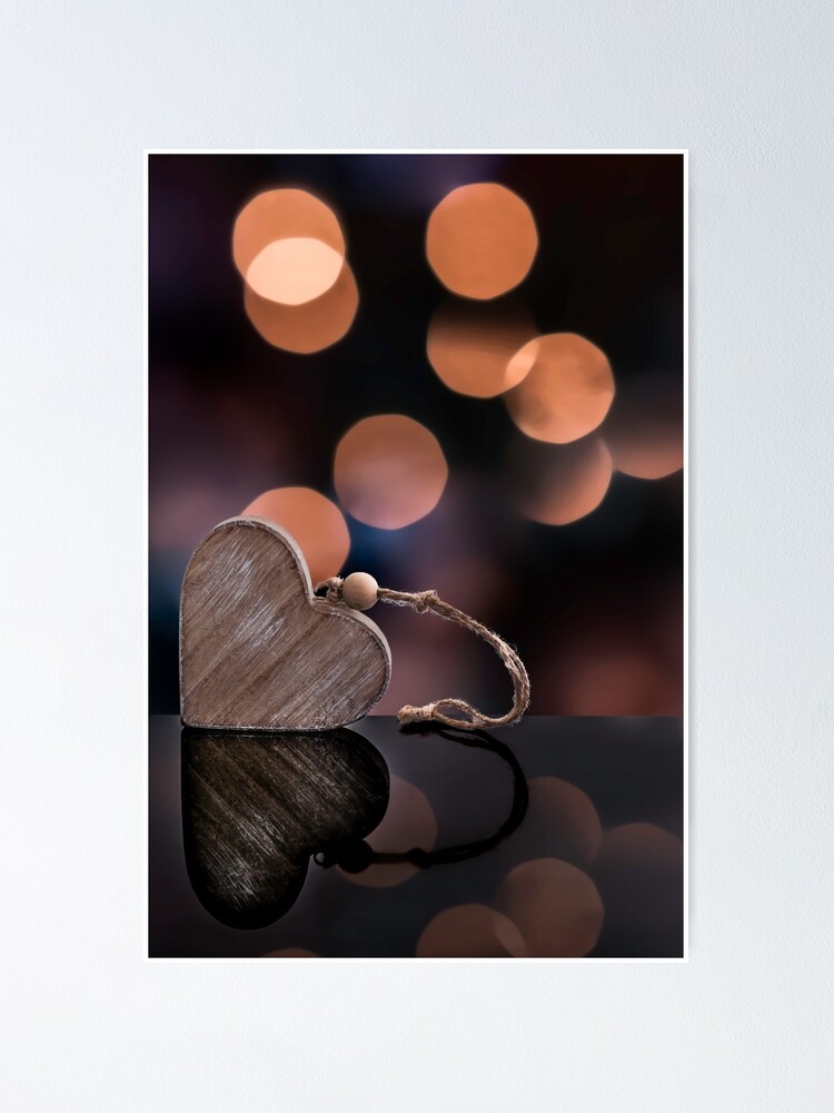 Alternate view of Love heart reflections Poster