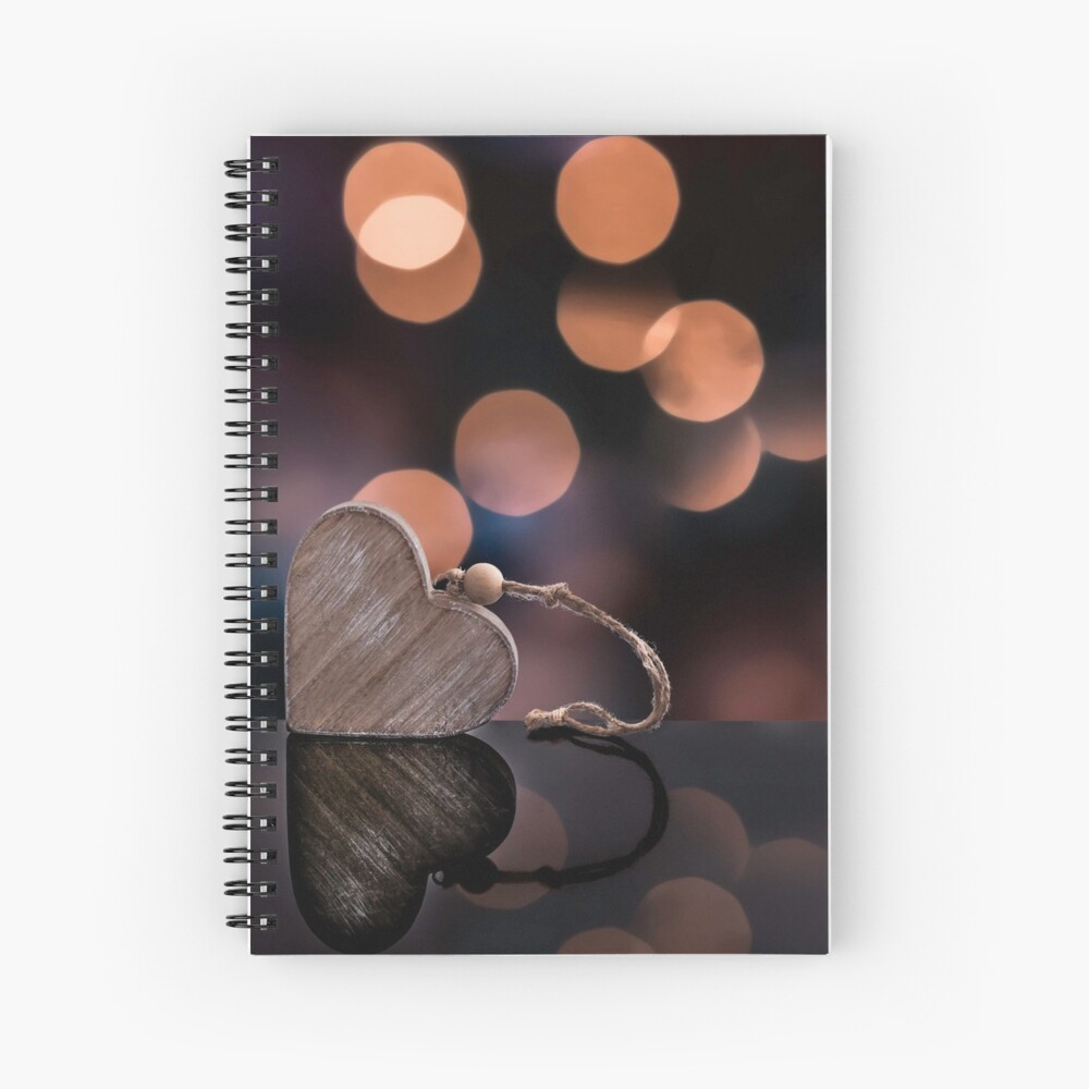 Love heart reflections Spiral Notebook
