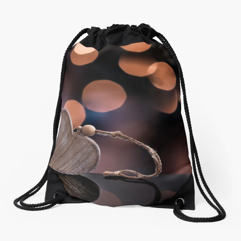 Love heart reflections Drawstring Bag
