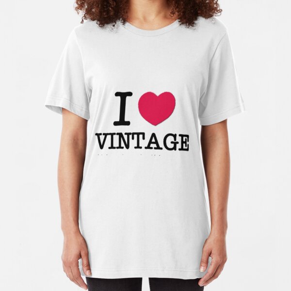 I Love Vintage. Slim Fit T-Shirt