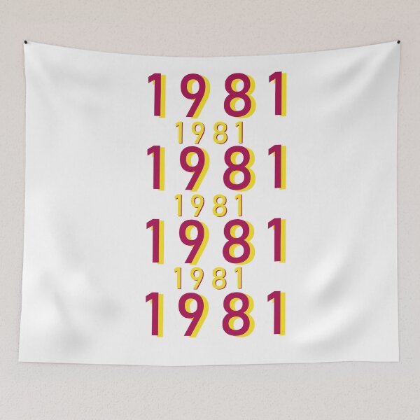 Item preview, Repeating 1981 numerical design designed and sold by GetItGiftIt.
