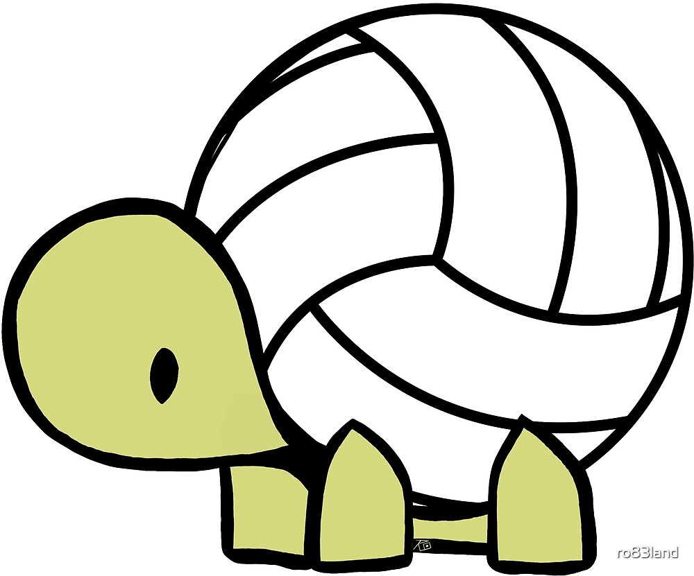 Turtle Volleyball Reptile Lover Gift By Ro83land Redbubble