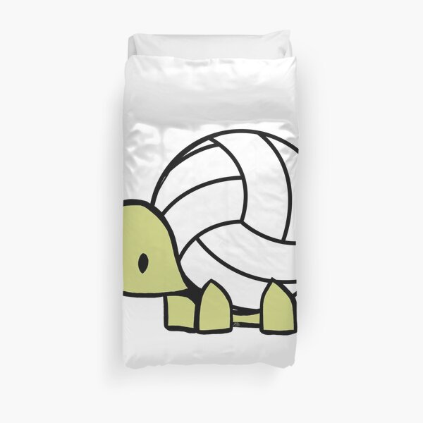 Turtle Volleyball Reptile Lover Gift Duvet Cover