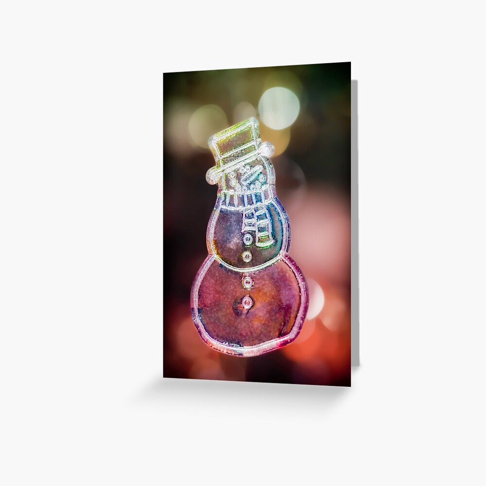 Christmas Snowman decoration Greeting Card