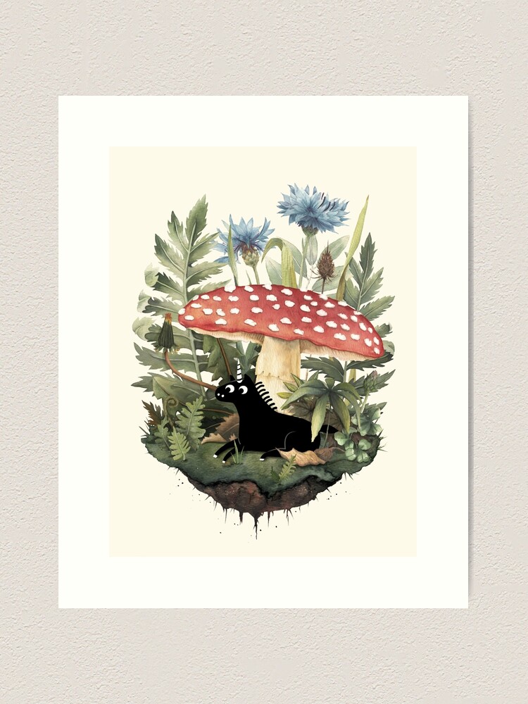 Alternate view of Tiny Unicorn Art Print