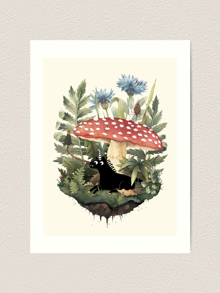 Alternate view of Tiny Unicorn Art Print