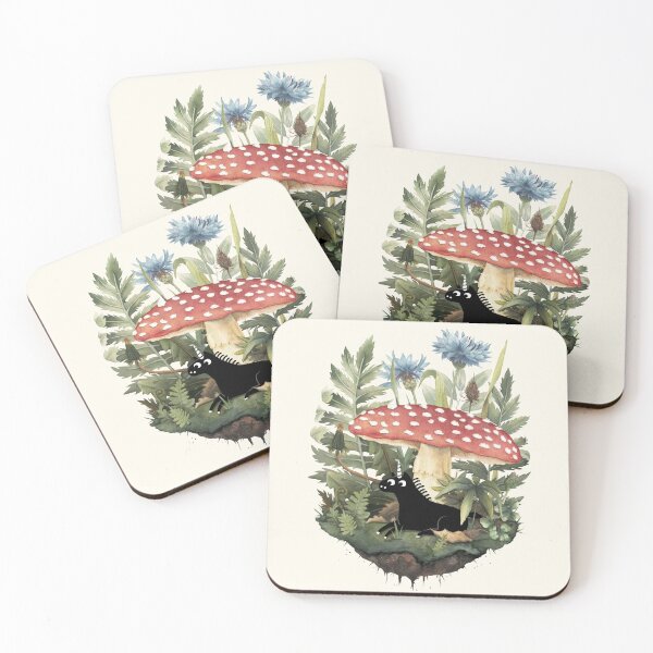 Tropical Monochrome Leaf Print Ceramic Coasters. Tropical Vibes. Ceramic  Coaster Set of 4. -  Canada