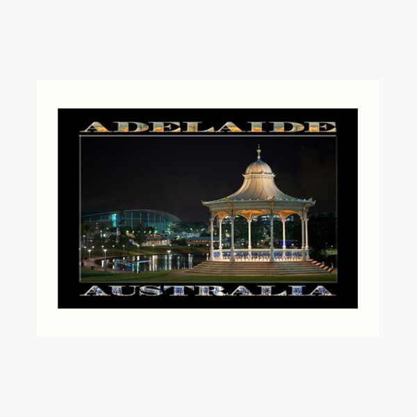 Illuminated Elegance (poster on black) Art Print