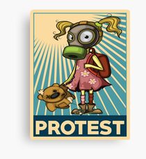 Protest Fight Pollution Rise Against Pollution Polluted World Canvas Print