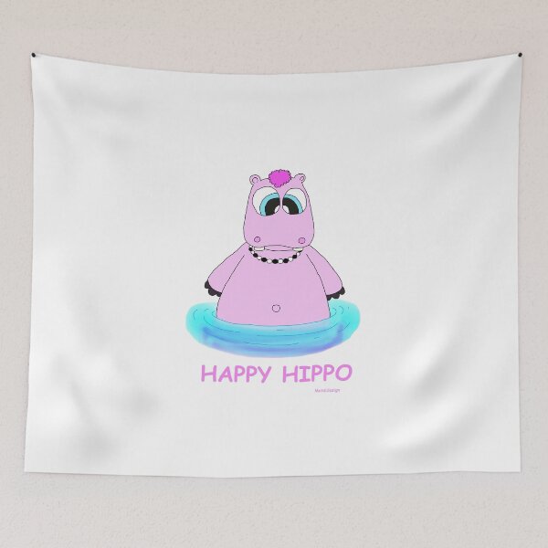 Item preview, Happy Hippo taking a bath designed and sold by MATAL.