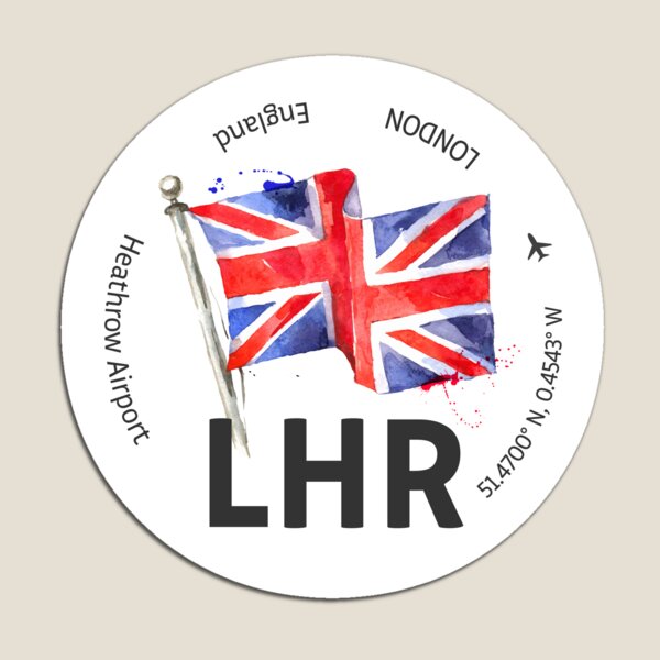 LHR Heathrow airport flag design Magnet