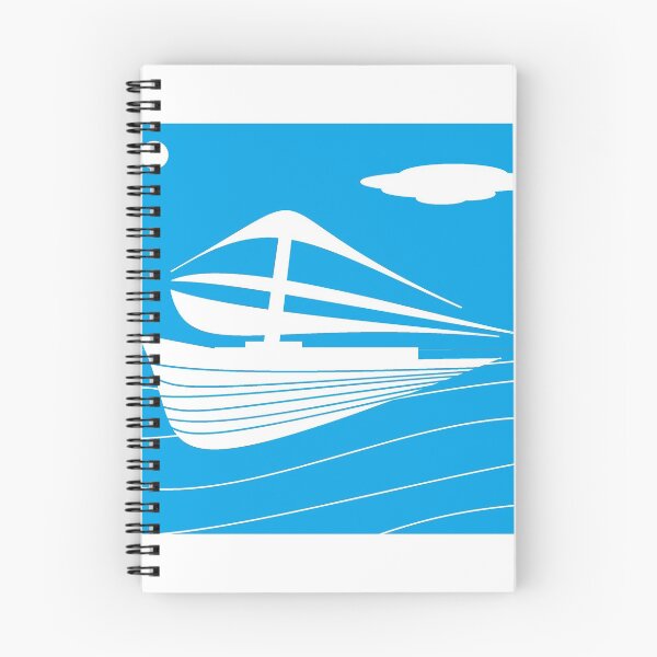 Item preview, Sky Blue White Boat designed and sold by Ovahill.