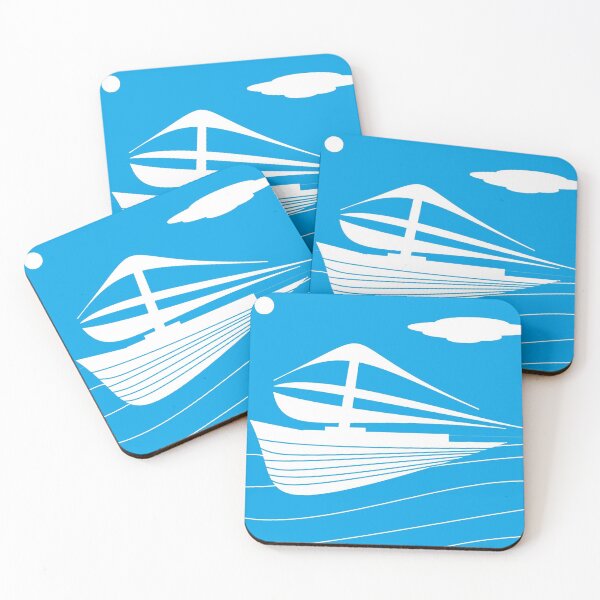 Item preview, Sky Blue White Boat designed and sold by Ovahill.