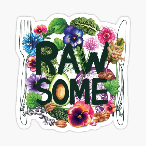 Rawsome Veggie Power - Plant based awesomeness!! Sticker