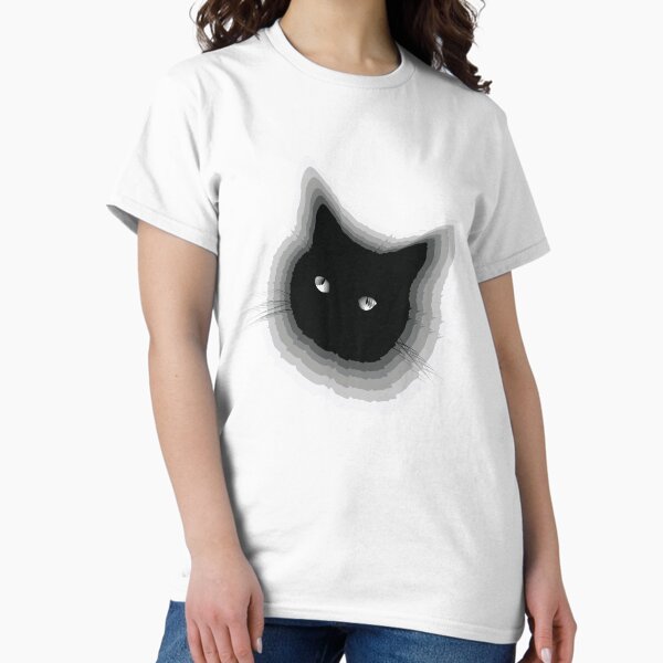 Optical Illusion Kitty Classic T-Shirt