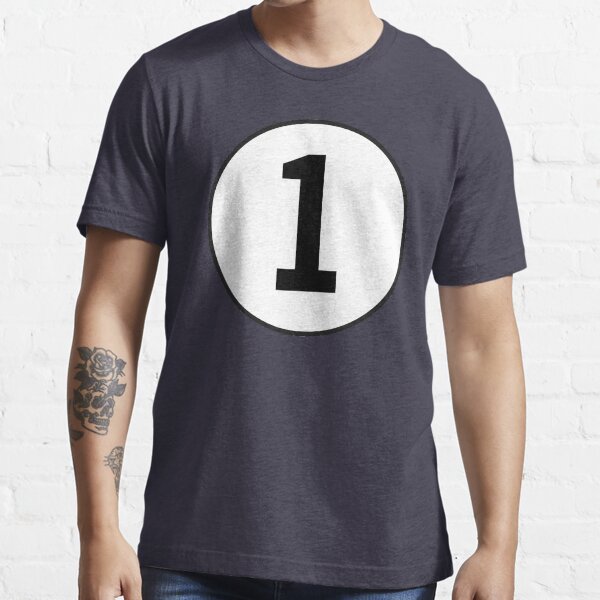 Number One. First. 1st. Number 1. Racing. Numero Uno. On Navy Blue. Essential T-Shirt