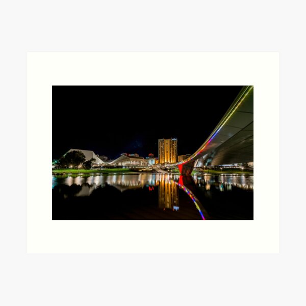 Item preview, Adelaide Riverbank At Night (full image) designed and sold by Ray's Photos & Art.