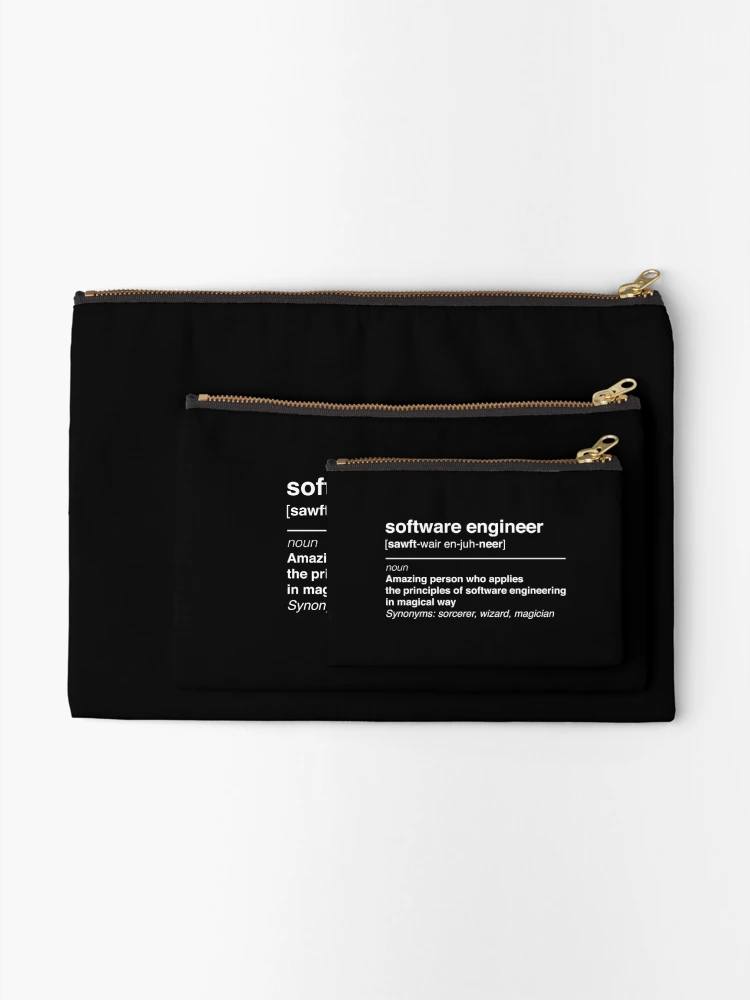 Thumbnail 2 of 4, Zipper Pouch, Software Engineer designed and sold by KeepOnCoding.