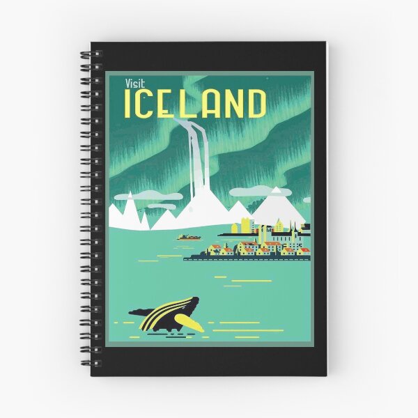Item preview, ICELAND : Vintage Travel and Tourism Advertising Print designed and sold by posterbobs.