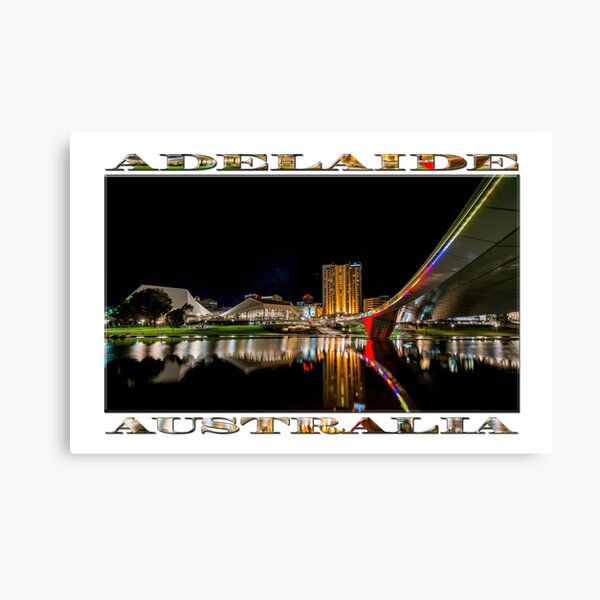 Item preview, Adelaide Riverbank at Night (poster on white) designed and sold by Ray's Photos & Art.