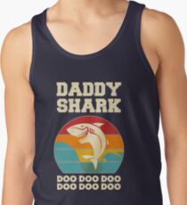 Vati-Haifisch Doo Doo Doo Weinlese-Vatertags-Vati Tank Top