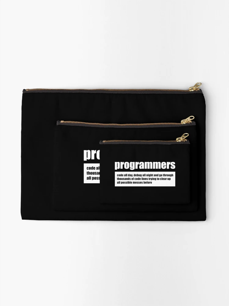 Thumbnail 2 of 4, Zipper Pouch, Programmers designed and sold by KeepOnCoding.