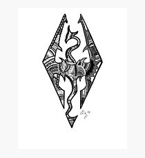 Skyrim Sigil Photographic Print