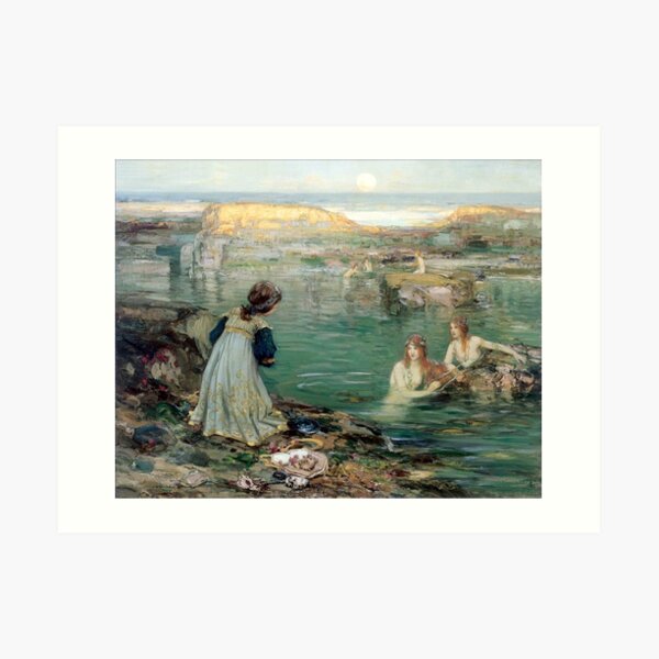 Sea Maidens - Thomas Bromley Blacklock Art Print