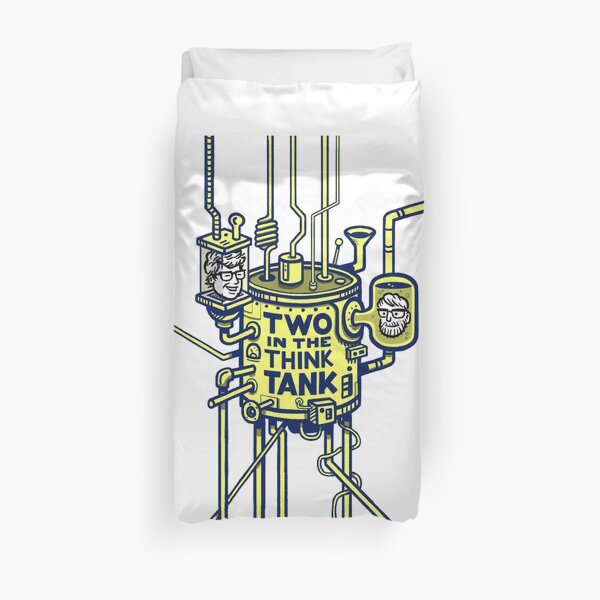 Two in the Think Tank Logo Duvet Cover