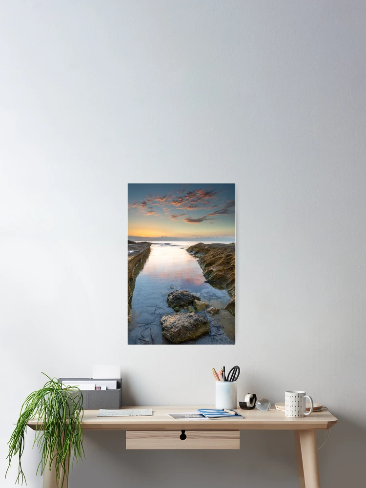 Thumbnail 2 of 3, Poster, Warm clouds reflected designed and sold by Ralph Goldsmith.