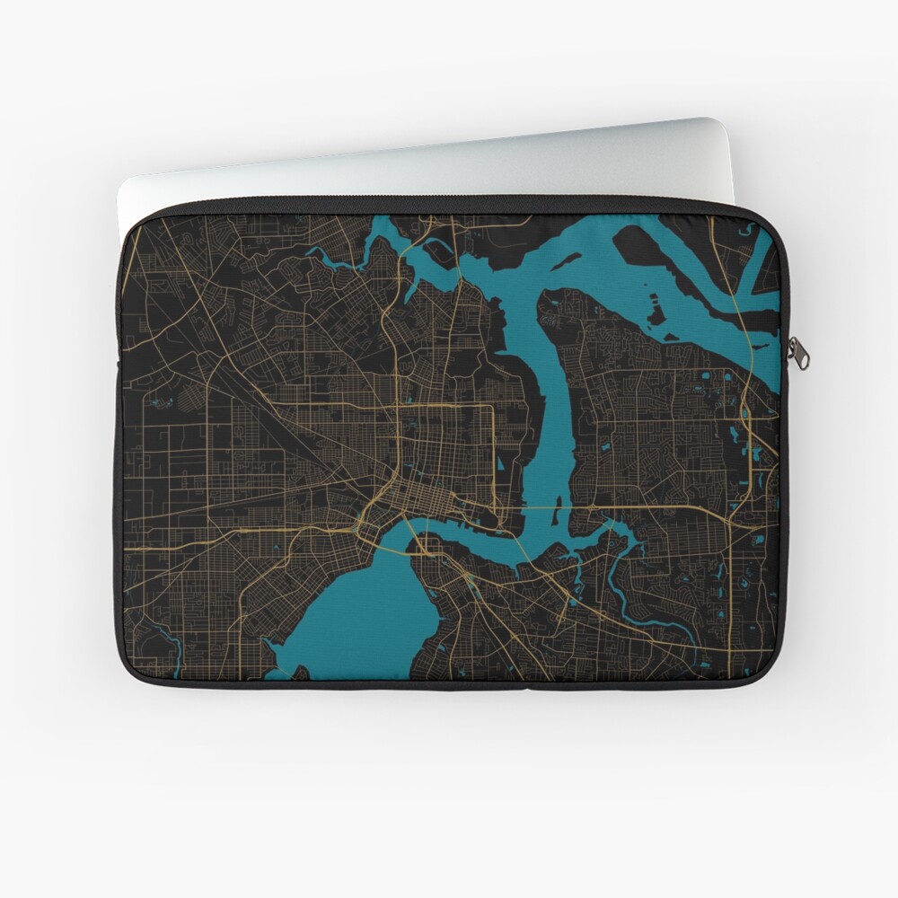 Jacksonville Map In Jaguars Colors Iphone Case Cover By Luvfrumabuv Redbubble