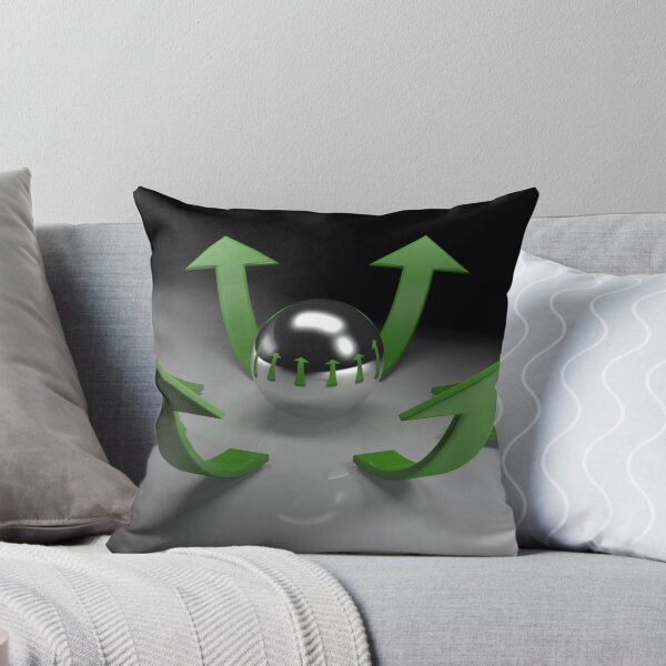 Item preview, Circle of green arrows growing up with sphere in their center designed and sold by carlotoffolo.