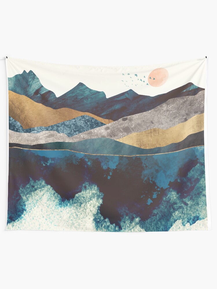 Alternate view of Blue Mountain Reflection Tapestry