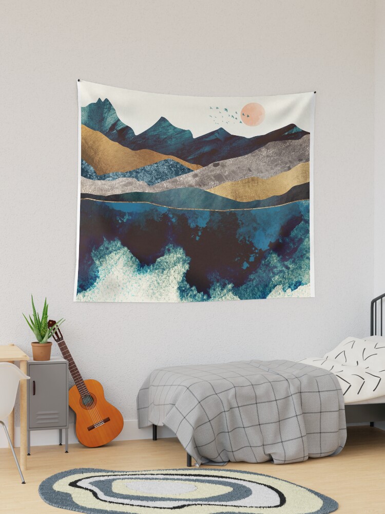 Mountain tapestry wall online hanging