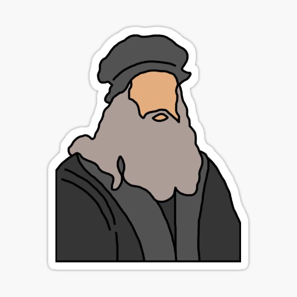 Da Vinci Illustration Sticker
