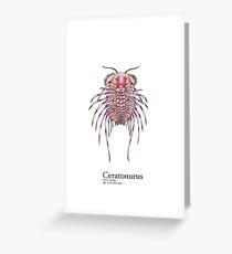 Ceratonurus Plate Greeting Card
