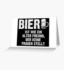 Old friend beer Greeting Card