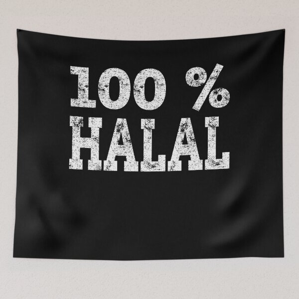 Item preview, Funny 100% Halal Shirt Fasting Ramadan Muslim Tee Gift designed and sold by Anumber1.