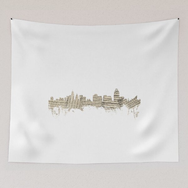Item preview, Cincinnati Ohio Skyline Sheet Music Cityscape designed and sold by ArtPrints.